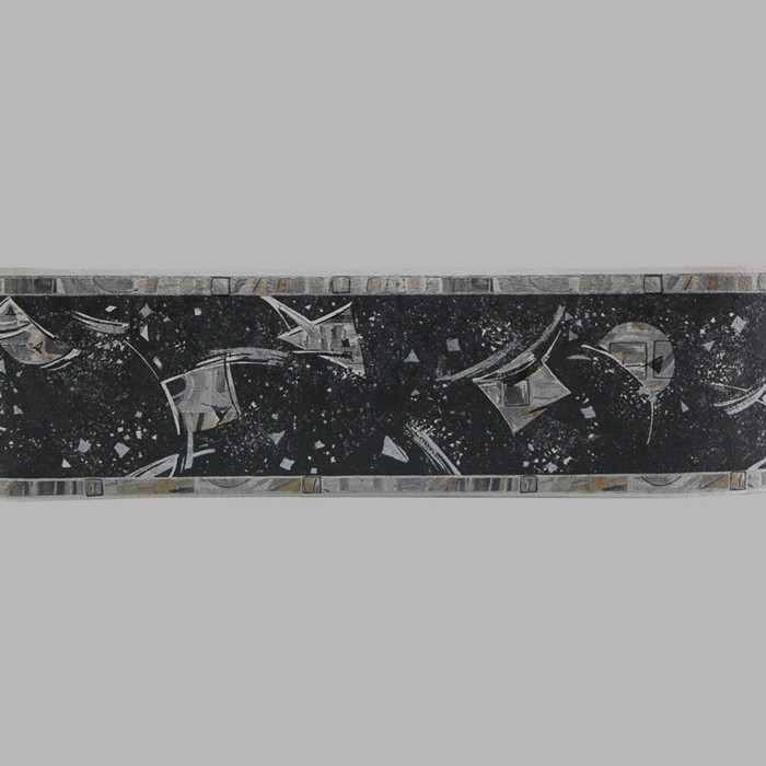 wallpaper border space silver and gold 13 cm x 5 meter